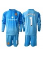 Billige Manchester United Altay Bayindir #1 Keeper Hjemmedraktsett Barn 2025-26 Langermet (+ Korte bukser)